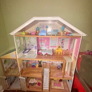 Colorful Wooden Dollhouse